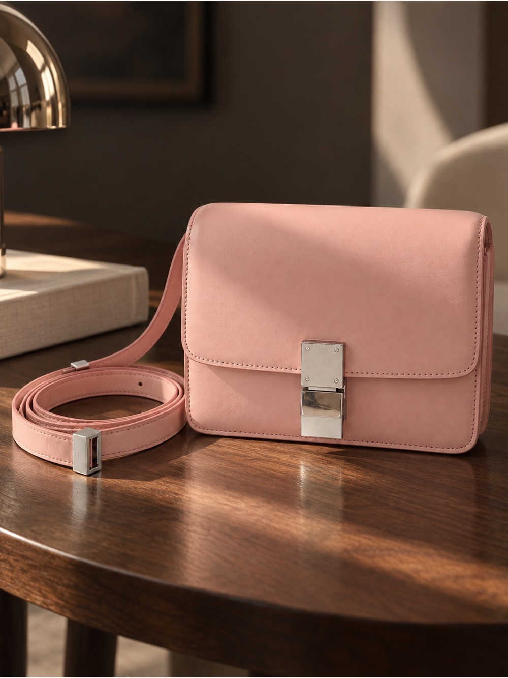 Authentic Celine box leather bag small